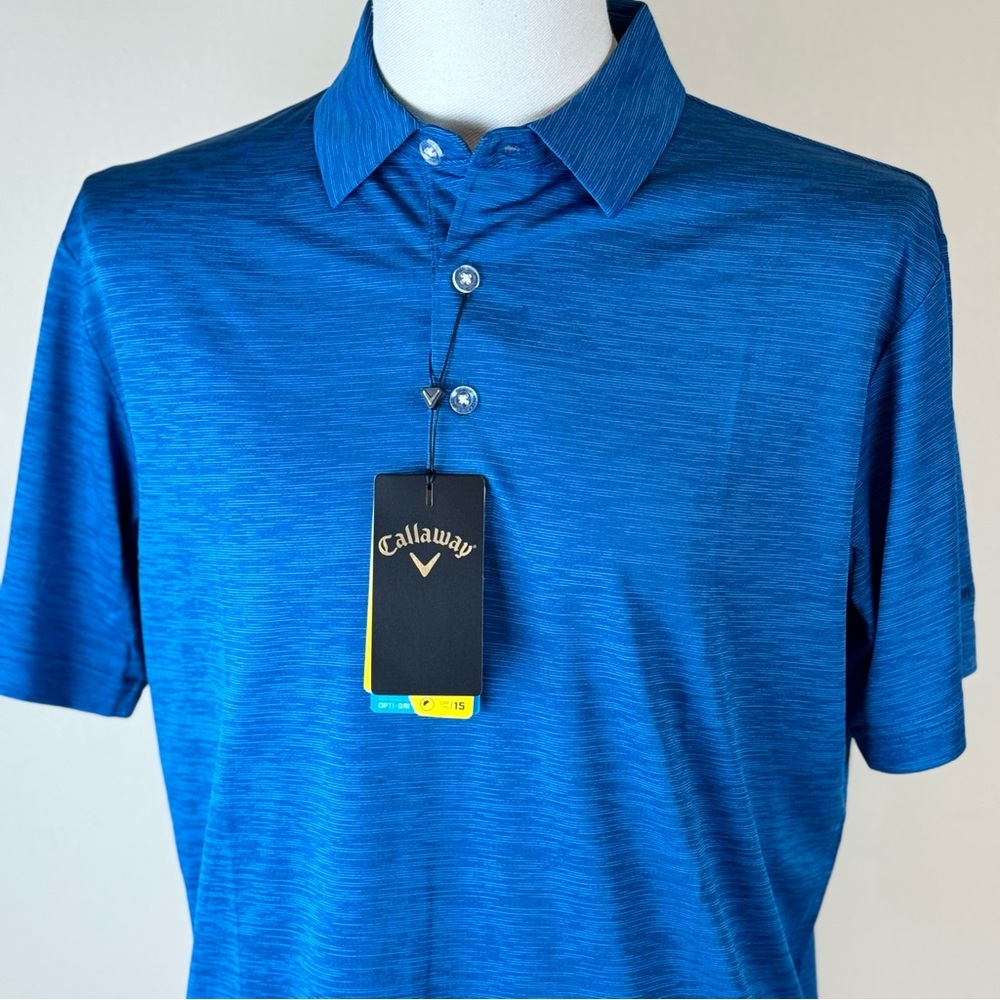 Callaway Men's Polo – Vibrant Blue Polo Shirt with Sun Protection